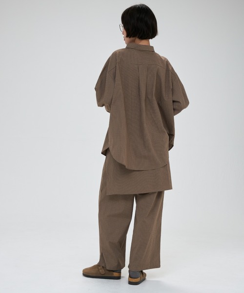 full/fill.(フルフィル)の「check layered pants / チェックレイヤードパンツ(その他パンツ・レディース・ネイビー/カーキ・FREE)」の16枚目の写真