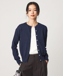 <1_OF MINE>クルーネック ニット カーディガン マシンウォッシャブル