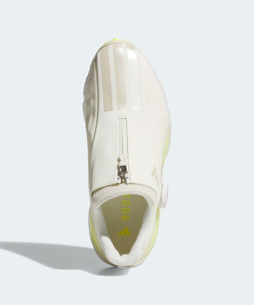 adidas（アディダス）の「コードカオス 27 ボア スパイクレス ゴルフシューズ / CODECHAOS 27 BOA SPIKELESS GOLF SHOES【adidas Golf/アディダスゴルフ】（スニーカー・レディース・ホワイト×イエロー・22.5cm/23.5cm/24.5cm/25.5cm/23.0cm/24.0cm/25.0cm/26.0cm/22.0cm）」の2枚目の写真