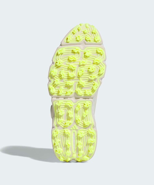 adidas（アディダス）の「コードカオス 27 ボア スパイクレス ゴルフシューズ / CODECHAOS 27 BOA SPIKELESS GOLF SHOES【adidas Golf/アディダスゴルフ】（スニーカー・レディース・ホワイト×イエロー・22.5cm/23.5cm/24.5cm/25.5cm/23.0cm/24.0cm/25.0cm/26.0cm/22.0cm）」の3枚目の写真