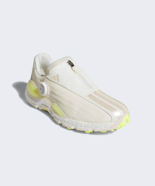 adidas（アディダス）の「コードカオス 27 ボア スパイクレス ゴルフシューズ / CODECHAOS 27 BOA SPIKELESS GOLF SHOES【adidas Golf/アディダスゴルフ】（スニーカー・レディース・ホワイト×イエロー・22.5cm/23.5cm/24.5cm/25.5cm/23.0cm/24.0cm/25.0cm/26.0cm/22.0cm）」の4枚目の写真