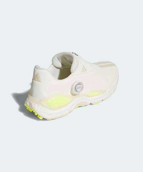 adidas（アディダス）の「コードカオス 27 ボア スパイクレス ゴルフシューズ / CODECHAOS 27 BOA SPIKELESS GOLF SHOES【adidas Golf/アディダスゴルフ】（スニーカー・レディース・ホワイト×イエロー・22.5cm/23.5cm/24.5cm/25.5cm/23.0cm/24.0cm/25.0cm/26.0cm/22.0cm）」の5枚目の写真