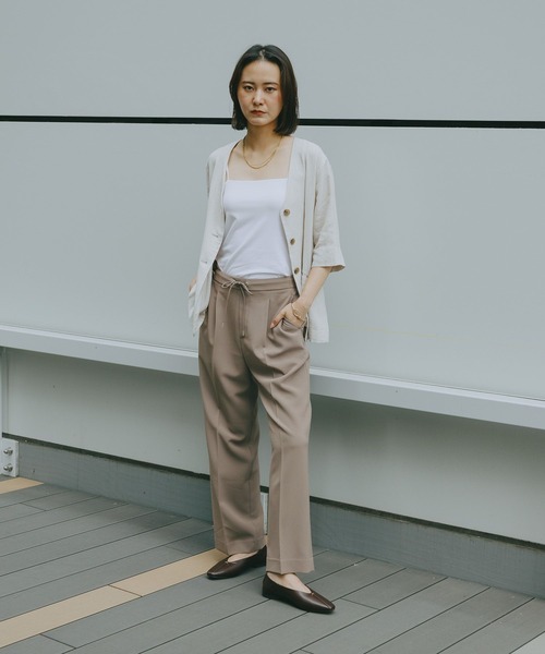 GLOBAL WORK（グローバルワーク）の「やさしソールVカットパンプス/1023336（パンプス・レディース・ダークブラウン/ブラック/アイボリー・MEDIUM/LARGE）」の10枚目の写真