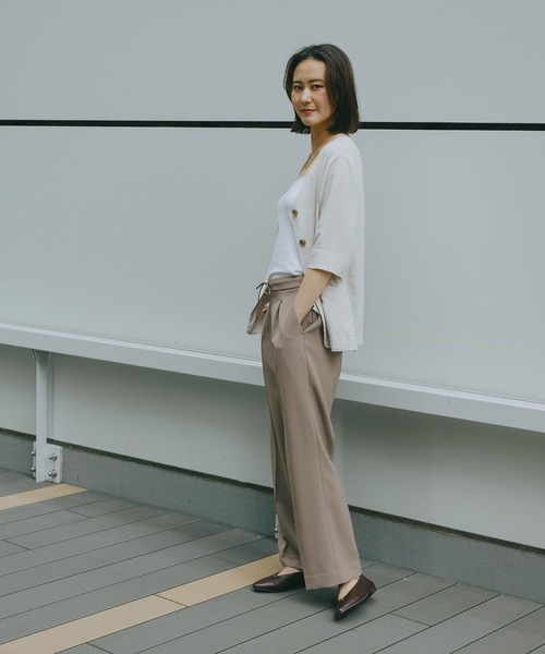 GLOBAL WORK（グローバルワーク）の「やさしソールVカットパンプス/1023336（パンプス・レディース・ダークブラウン/ブラック/アイボリー・MEDIUM/LARGE）」の11枚目の写真