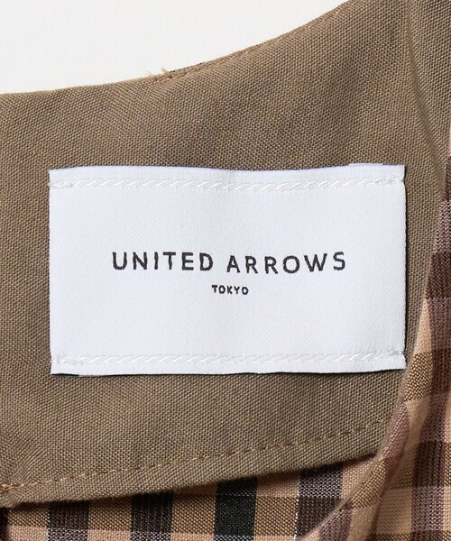 UNITED ARROWS(ユナイテッドアローズ)の「ギンガムチェック ワンピース ‐ウォッシャブル‐(ワンピース・レディース・その他3/その他5・36/38)」の4枚目の写真