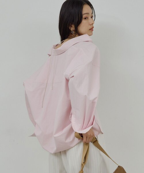 GALLARDAGALANTE(ガリャルダガランテ)の「スキッパーシャツ(シャツ/ブラウス・レディース・オフホワイト/ベージュ/ライム/ピンク/チャコールグレー・FREE)」の22枚目の写真