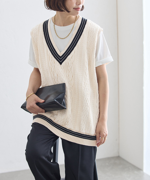 journal standard L'essage(ジャーナルスタンダードレサージュ)の「《追加6》ILL ONE EIGHTY/イル ワンエイティ 別注 TILDEN VEST ベスト(ベスト・レディース・ブラック/グリーン/ブラウン・MEDIUM)」の1枚目の写真