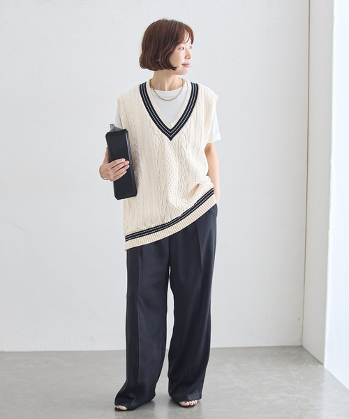 journal standard L'essage(ジャーナルスタンダードレサージュ)の「《追加6》ILL ONE EIGHTY/イル ワンエイティ 別注 TILDEN VEST ベスト(ベスト・レディース・ブラック/グリーン/ブラウン・MEDIUM)」の6枚目の写真