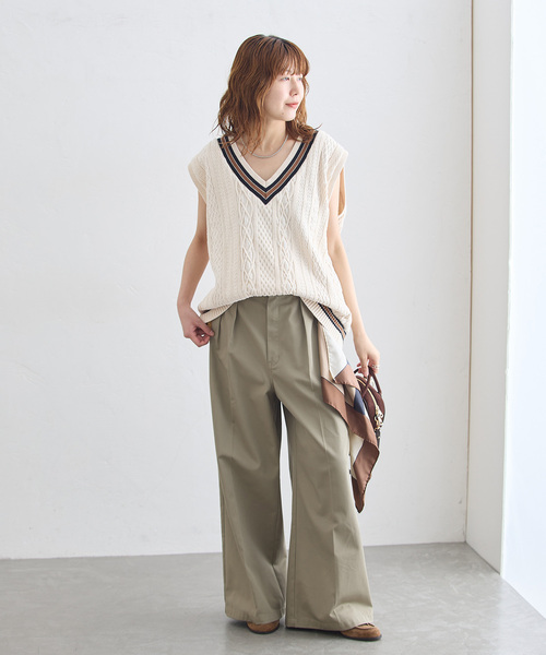 journal standard L'essage(ジャーナルスタンダードレサージュ)の「《追加6》ILL ONE EIGHTY/イル ワンエイティ 別注 TILDEN VEST ベスト(ベスト・レディース・ブラック/グリーン/ブラウン・MEDIUM)」の9枚目の写真