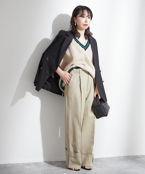 journal standard L'essage(ジャーナルスタンダードレサージュ)の「《追加6》ILL ONE EIGHTY/イル ワンエイティ 別注 TILDEN VEST ベスト(ベスト・レディース・ブラック/グリーン/ブラウン・MEDIUM)」の11枚目の写真