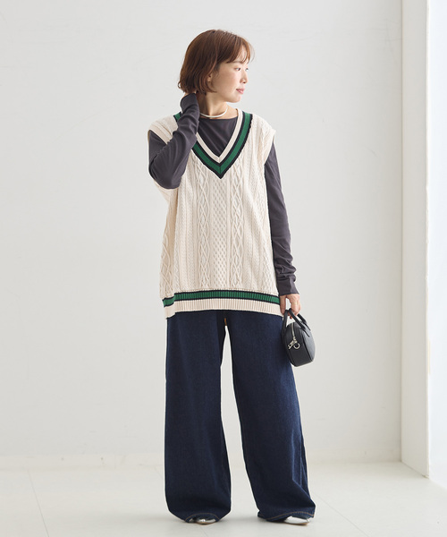 journal standard L'essage(ジャーナルスタンダードレサージュ)の「《追加6》ILL ONE EIGHTY/イル ワンエイティ 別注 TILDEN VEST ベスト(ベスト・レディース・ブラック/グリーン/ブラウン・MEDIUM)」の12枚目の写真