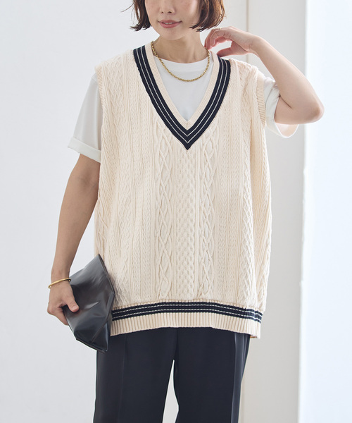 journal standard L'essage(ジャーナルスタンダードレサージュ)の「《追加6》ILL ONE EIGHTY/イル ワンエイティ 別注 TILDEN VEST ベスト(ベスト・レディース・ブラック/グリーン/ブラウン・MEDIUM)」の14枚目の写真