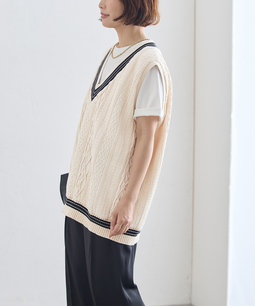 journal standard L'essage(ジャーナルスタンダードレサージュ)の「《追加6》ILL ONE EIGHTY/イル ワンエイティ 別注 TILDEN VEST ベスト(ベスト・レディース・ブラック/グリーン/ブラウン・MEDIUM)」の15枚目の写真