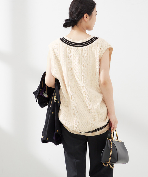 journal standard L'essage(ジャーナルスタンダードレサージュ)の「《追加6》ILL ONE EIGHTY/イル ワンエイティ 別注 TILDEN VEST ベスト(ベスト・レディース・ブラック/グリーン/ブラウン・MEDIUM)」の22枚目の写真