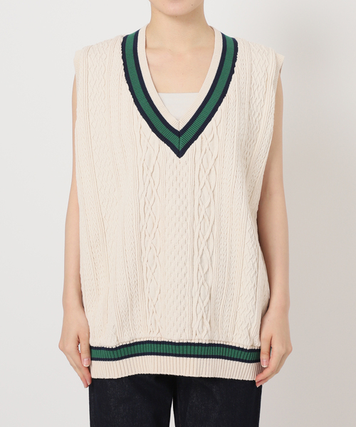 journal standard L'essage(ジャーナルスタンダードレサージュ)の「《追加6》ILL ONE EIGHTY/イル ワンエイティ 別注 TILDEN VEST ベスト(ベスト・レディース・ブラック/グリーン/ブラウン・MEDIUM)」の4枚目の写真