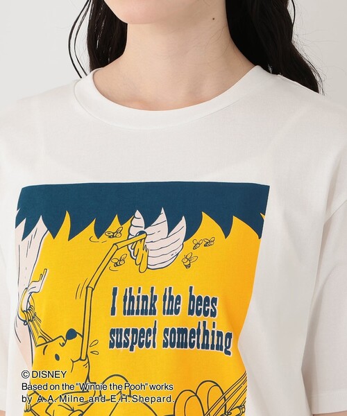 Afternoon Tea(アフタヌーンティー)の「プリントTシャツ はちみつ/ディズニーコレクション・Winnie the Pooh(Tシャツ/カットソー・レディース・オフホワイト・MEDIUM)」の5枚目の写真
