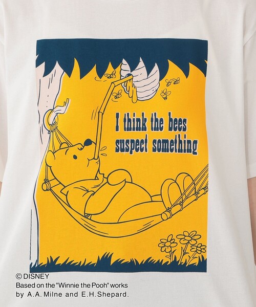 Afternoon Tea(アフタヌーンティー)の「プリントTシャツ はちみつ/ディズニーコレクション・Winnie the Pooh(Tシャツ/カットソー・レディース・オフホワイト・MEDIUM)」の6枚目の写真