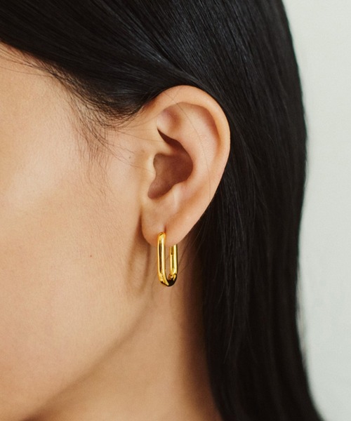 kiehtova】SQUARE HOOP PIERCE/スクエア フープ ピアス KT37（ピアス