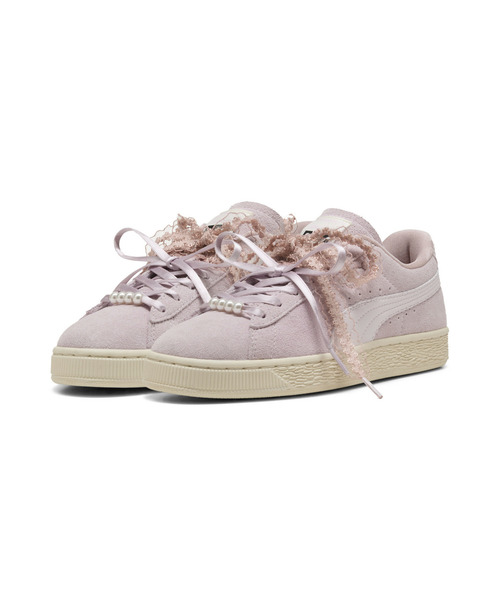 PUMA(プーマ)の「PUMA プーマ ウィメンズ スウェード ブルーム スニーカー(スニーカー・レディース・アイボリー/ブラック×グレー/スモークピンク・25.5cm/25.0cm/24.5cm/24.0cm/26.0cm/22.0cm/22.5cm/23.5cm/23.0cm)」の6枚目の写真