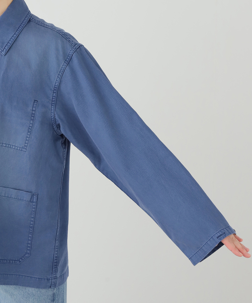 FRAMeWORK(フレームワーク)の「GARMENT DYED カバーオール(カバーオール・レディース・グリーン/サックスブルー・FREE)」の21枚目の写真