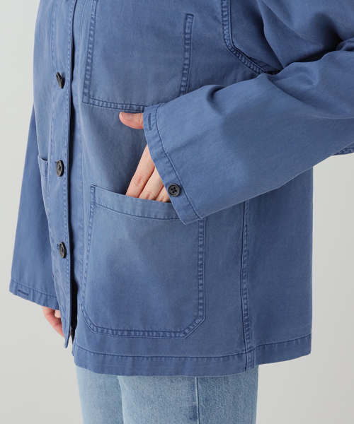 FRAMeWORK(フレームワーク)の「GARMENT DYED カバーオール(カバーオール・レディース・グリーン/サックスブルー・FREE)」の22枚目の写真