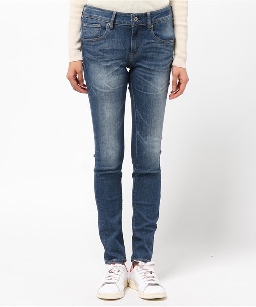 earth music&ecology(アースミュージックアンドエコロジー)の「【3/17放映!ヒルナンデス紹介】【2016Spring】《スキスキスキニー》デニムスキニーパンツ(デニムパンツ・レディース・インディゴブルー/ライトインディゴブルー・SMALL/LARGE/MEDIUM/X-SMALL)」の3枚目の写真