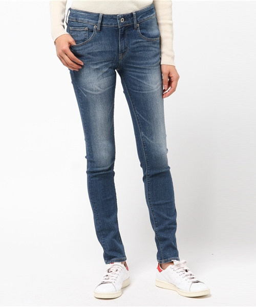 earth music&ecology(アースミュージックアンドエコロジー)の「【3/17放映!ヒルナンデス紹介】【2016Spring】《スキスキスキニー》デニムスキニーパンツ(デニムパンツ・レディース・インディゴブルー/ライトインディゴブルー・SMALL/LARGE/MEDIUM/X-SMALL)」の9枚目の写真