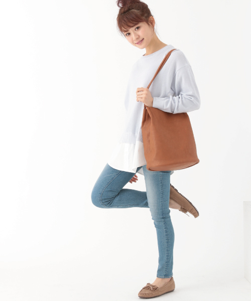 earth music&ecology(アースミュージックアンドエコロジー)の「【3/17放映!ヒルナンデス紹介】【2016Spring】《スキスキスキニー》デニムスキニーパンツ(デニムパンツ・レディース・インディゴブルー/ライトインディゴブルー・SMALL/LARGE/MEDIUM/X-SMALL)」の12枚目の写真