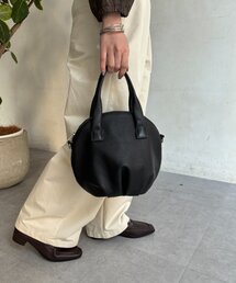 Jena espace merveilleux | 本革ギャザーボストンバッグ(トートバッグ)