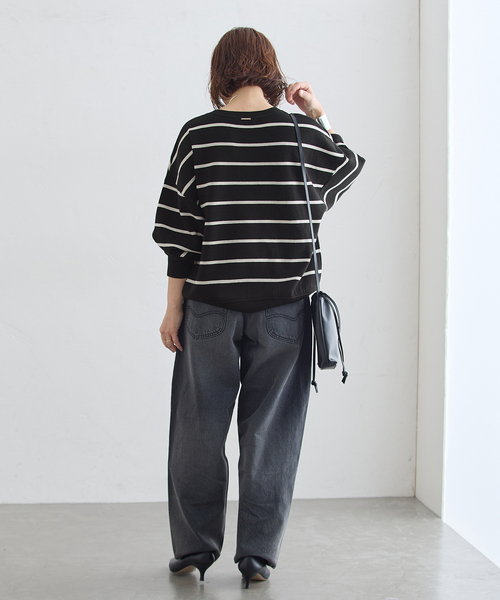 journal standard L'essage(ジャーナルスタンダードレサージュ)の「《/手洗い可》接結クループルオーバー(ニット/セーター・レディース・チャコールグレー/ブラック系その他/キャメル・FREE)」の18枚目の写真