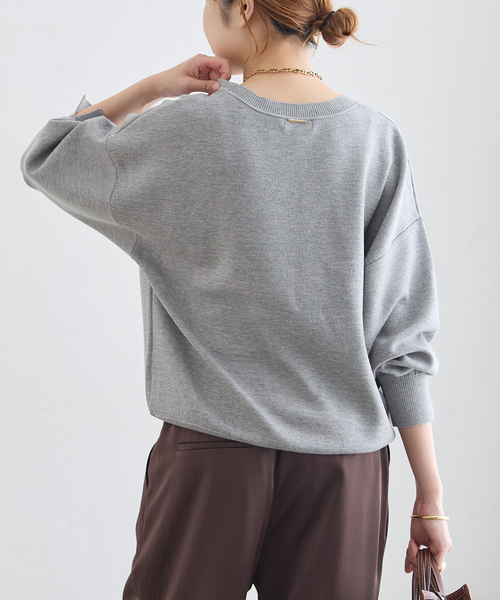 journal standard L'essage(ジャーナルスタンダードレサージュ)の「《/手洗い可》接結クループルオーバー(ニット/セーター・レディース・チャコールグレー/ブラック系その他/キャメル・FREE)」の21枚目の写真