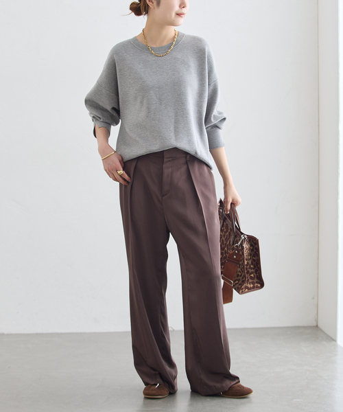 journal standard L'essage(ジャーナルスタンダードレサージュ)の「《/手洗い可》接結クループルオーバー(ニット/セーター・レディース・チャコールグレー/ブラック系その他/キャメル・FREE)」の22枚目の写真