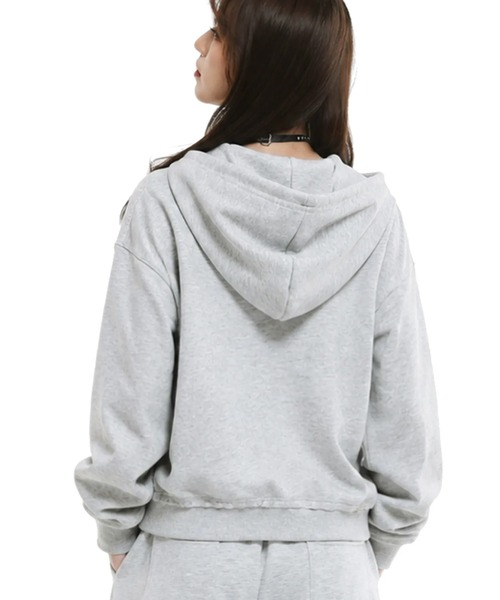 mushwear(マッシュウェア)の「【セットアップ対応】コードデザインジップアップパーカー(パーカー・メンズ・グレー/ブラック・SMALL/X-LARGE/LARGE/MEDIUM)」の7枚目の写真