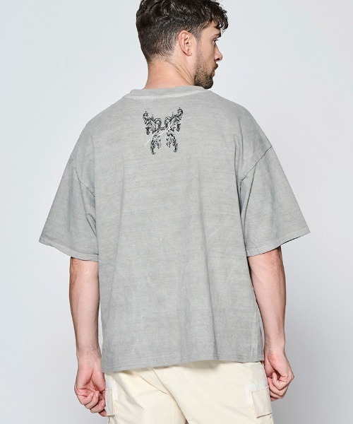 ACANTHUS(アカンサス)の「mt10680- Heavy oz Tee ヘビーオンスTシャツ(CT2708)(Tシャツ/カットソー・メンズ・ライトグレー/ダークグレー・XL/L/M)」の8枚目の写真