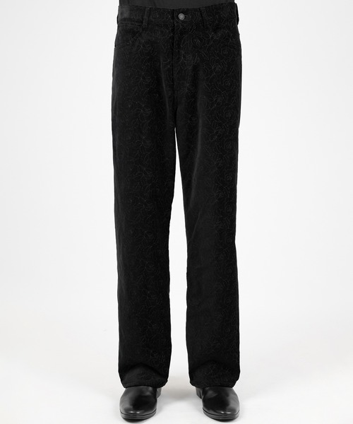 LAD MUSICIAN(ラッドミュージシャン)の「COTTON VELVETEEN STARAIGHT PANTS(その他パンツ・メンズ・ブラック×ブラック・46/44/42)」の2枚目の写真