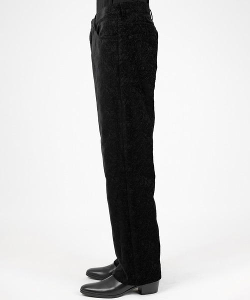 LAD MUSICIAN(ラッドミュージシャン)の「COTTON VELVETEEN STARAIGHT PANTS(その他パンツ・メンズ・ブラック×ブラック・46/44/42)」の3枚目の写真