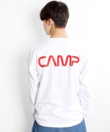 [キャンプフリー] CAMPFREE バックプリント ロングスリーブTシャツ