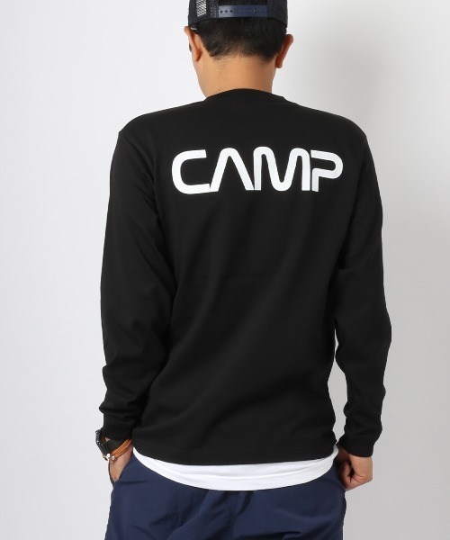 CAMPFREE（キャンプフリー）の「[キャンプフリー] CAMPFREE バックプリント ロングスリーブTシャツ（Tシャツ/カットソー・メンズ・ブラック/ホワイト系1/ホワイト系2・S/XXL/L/M/XL）」の5枚目の写真