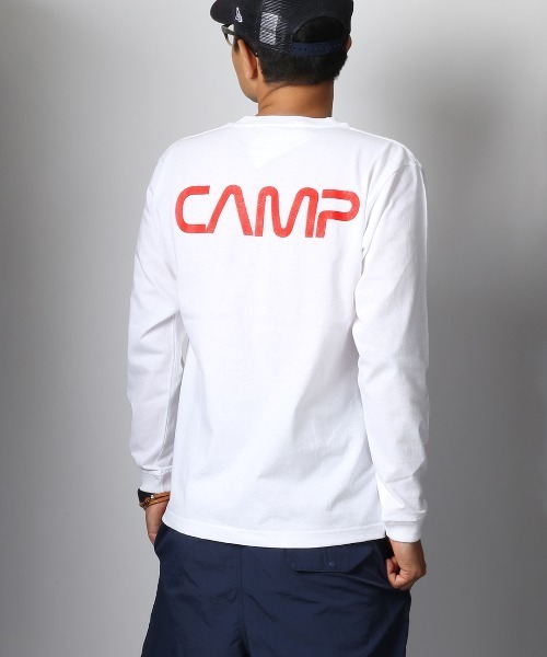 CAMPFREE（キャンプフリー）の「[キャンプフリー] CAMPFREE バックプリント ロングスリーブTシャツ（Tシャツ/カットソー・メンズ・ブラック/ホワイト系1/ホワイト系2・S/XXL/L/M/XL）」の7枚目の写真