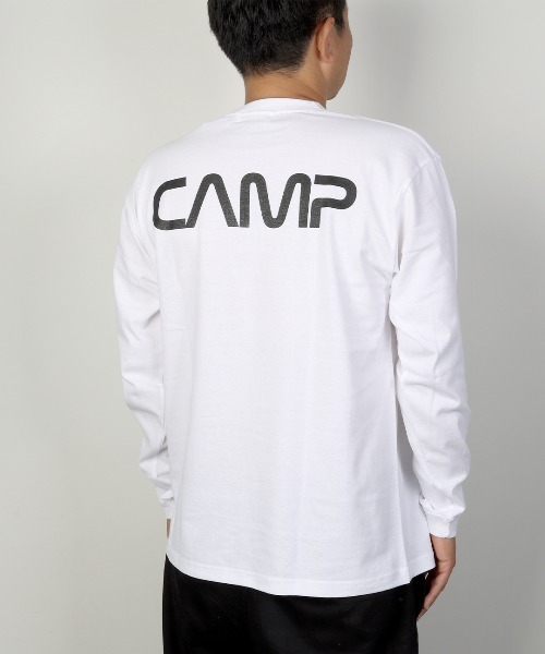 CAMPFREE（キャンプフリー）の「[キャンプフリー] CAMPFREE バックプリント ロングスリーブTシャツ（Tシャツ/カットソー・メンズ・ブラック/ホワイト系1/ホワイト系2・S/XXL/L/M/XL）」の12枚目の写真
