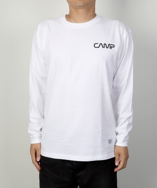 CAMPFREE（キャンプフリー）の「[キャンプフリー] CAMPFREE バックプリント ロングスリーブTシャツ（Tシャツ/カットソー・メンズ・ブラック/ホワイト系1/ホワイト系2・S/XXL/L/M/XL）」の13枚目の写真
