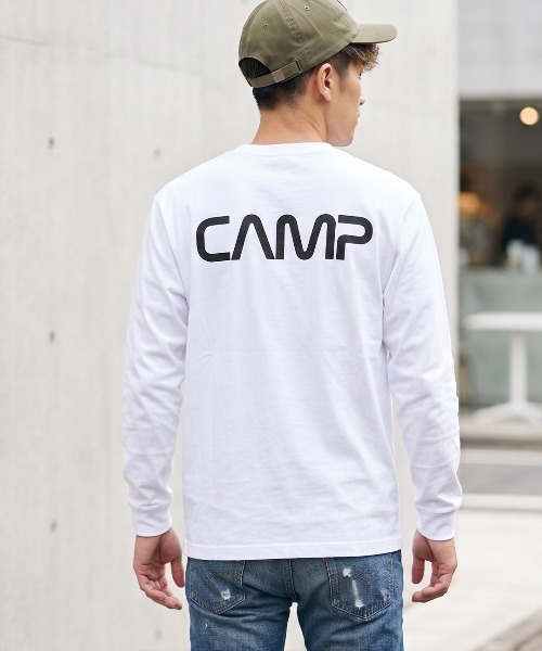 CAMPFREE（キャンプフリー）の「[キャンプフリー] CAMPFREE バックプリント ロングスリーブTシャツ（Tシャツ/カットソー・メンズ・ブラック/ホワイト系1/ホワイト系2・S/XXL/L/M/XL）」の14枚目の写真