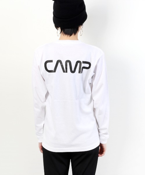 CAMPFREE（キャンプフリー）の「[キャンプフリー] CAMPFREE バックプリント ロングスリーブTシャツ（Tシャツ/カットソー・メンズ・ブラック/ホワイト系1/ホワイト系2・S/XXL/L/M/XL）」の15枚目の写真