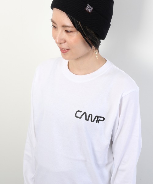 CAMPFREE（キャンプフリー）の「[キャンプフリー] CAMPFREE バックプリント ロングスリーブTシャツ（Tシャツ/カットソー・メンズ・ブラック/ホワイト系1/ホワイト系2・S/XXL/L/M/XL）」の16枚目の写真