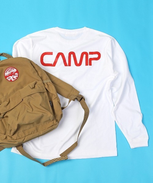 CAMPFREE（キャンプフリー）の「[キャンプフリー] CAMPFREE バックプリント ロングスリーブTシャツ（Tシャツ/カットソー・メンズ・ブラック/ホワイト系1/ホワイト系2・S/XXL/L/M/XL）」の19枚目の写真
