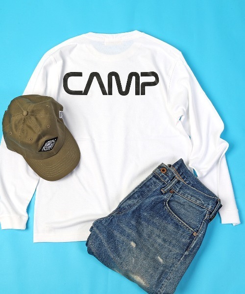 CAMPFREE（キャンプフリー）の「[キャンプフリー] CAMPFREE バックプリント ロングスリーブTシャツ（Tシャツ/カットソー・メンズ・ブラック/ホワイト系1/ホワイト系2・S/XXL/L/M/XL）」の20枚目の写真