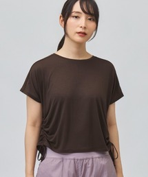 ティゴラ TIGORA 裾絞りクロップド半袖Tシャツ
