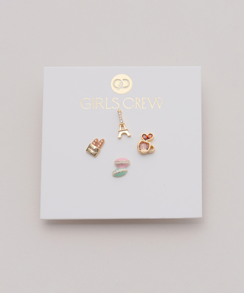 journal standard L'essage（ジャーナルスタンダードレサージュ）の「《WEB限定/追加》Girlscrew/ガールズクルー Cafe de Paris ピアス（ピアス（片耳用）・レディース・ゴールド・FREE）」の2枚目の写真