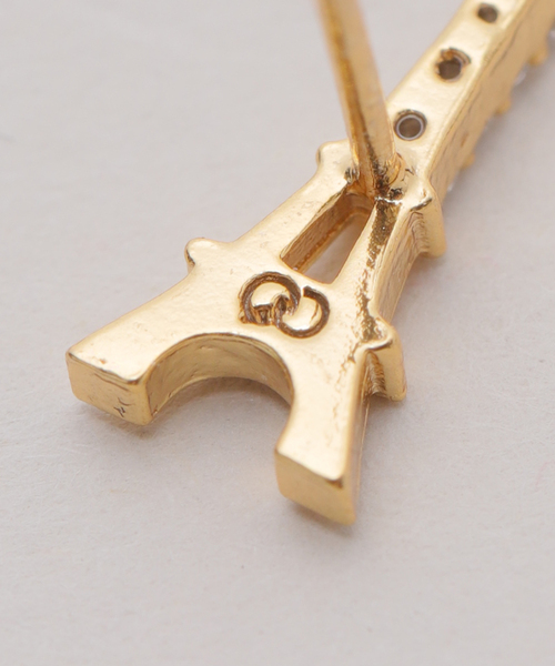 journal standard L'essage（ジャーナルスタンダードレサージュ）の「《WEB限定/追加》Girlscrew/ガールズクルー Cafe de Paris ピアス（ピアス（片耳用）・レディース・ゴールド・FREE）」の10枚目の写真