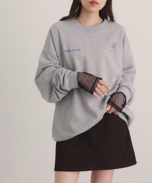 DISCOAT(ディスコート)の「アソート袖切替ロングスリーブTシャツ(Tシャツ/カットソー・レディース・ホワイト/ブラック系その他/オフホワイト/ブラック・FREE)」の20枚目の写真